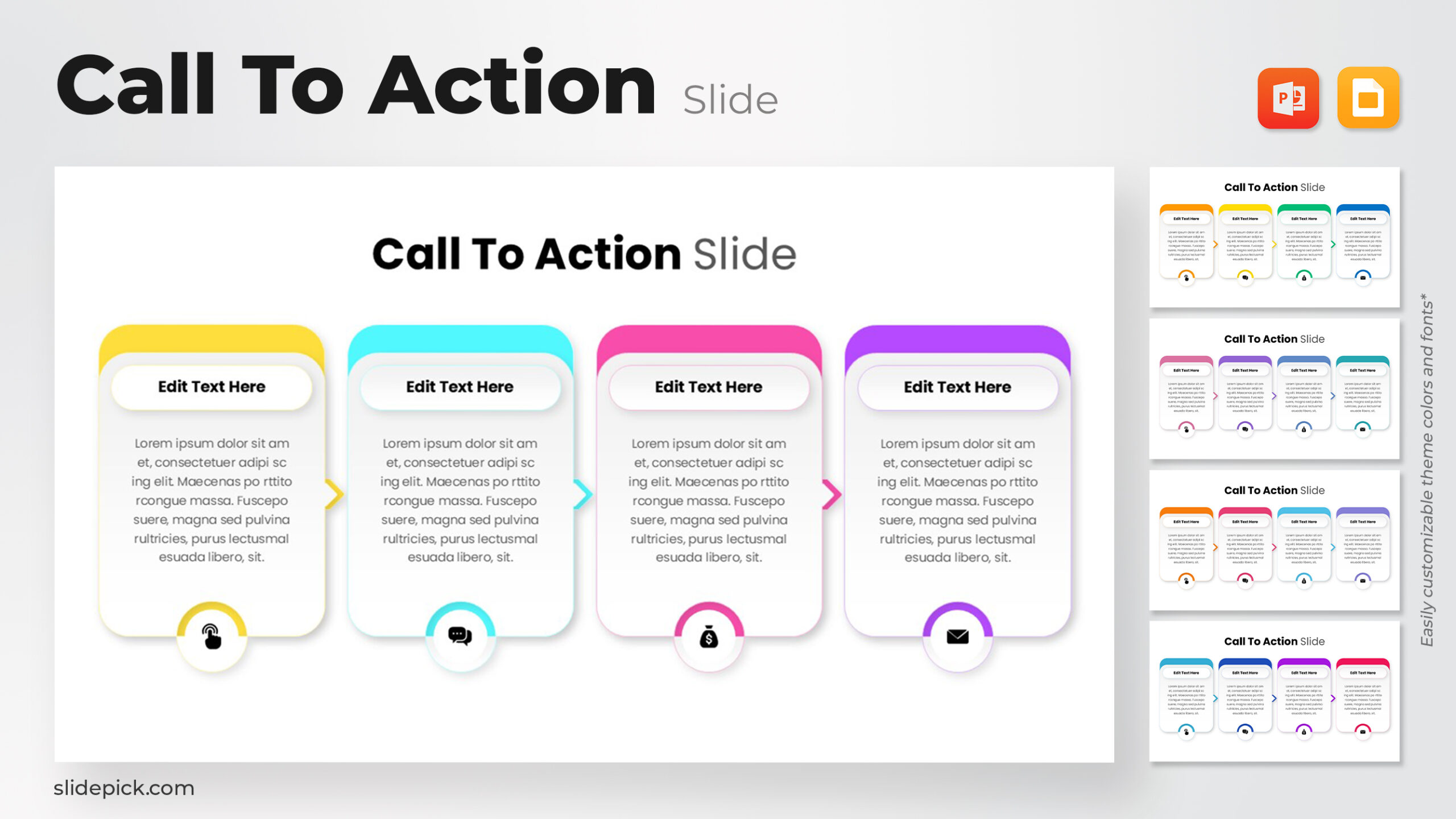Call to Action Slide Template