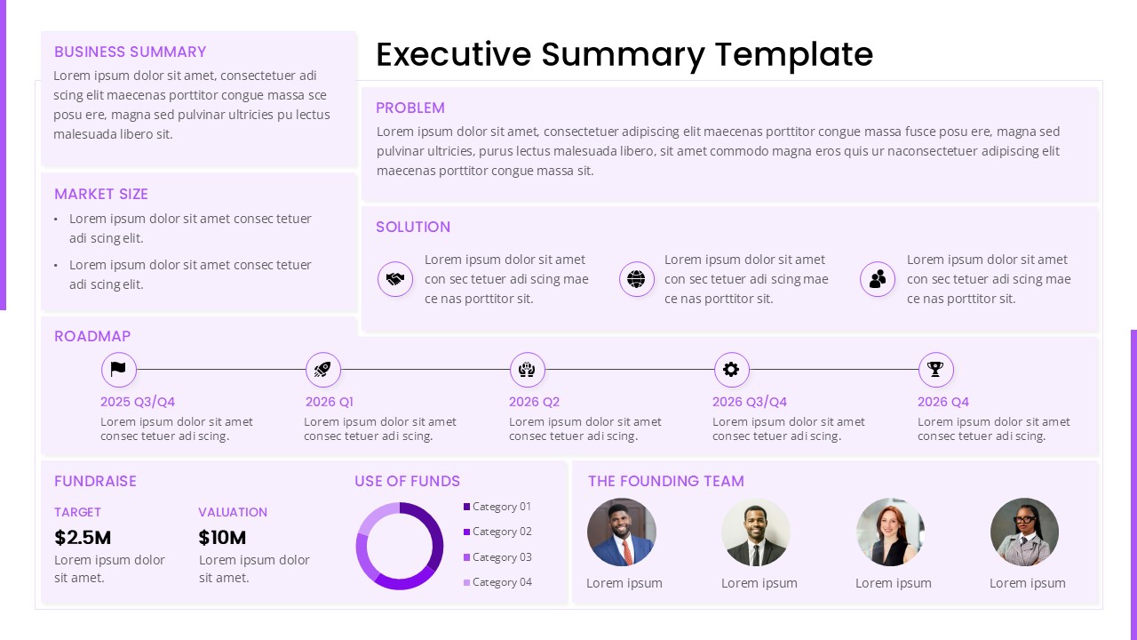 Executive Summary PowerPoint Template