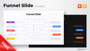 Free Five-Step Funnel Diagram Template for PowerPoint & Google Slides
