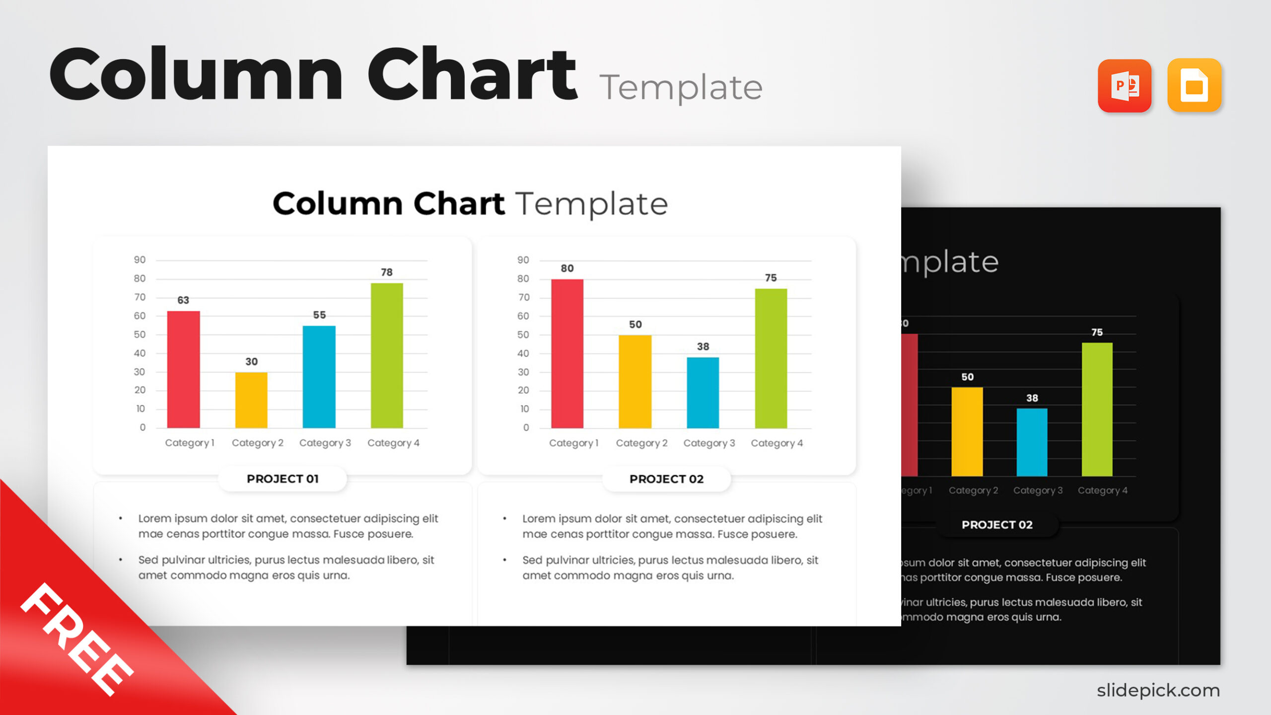 Free Column Chart Template