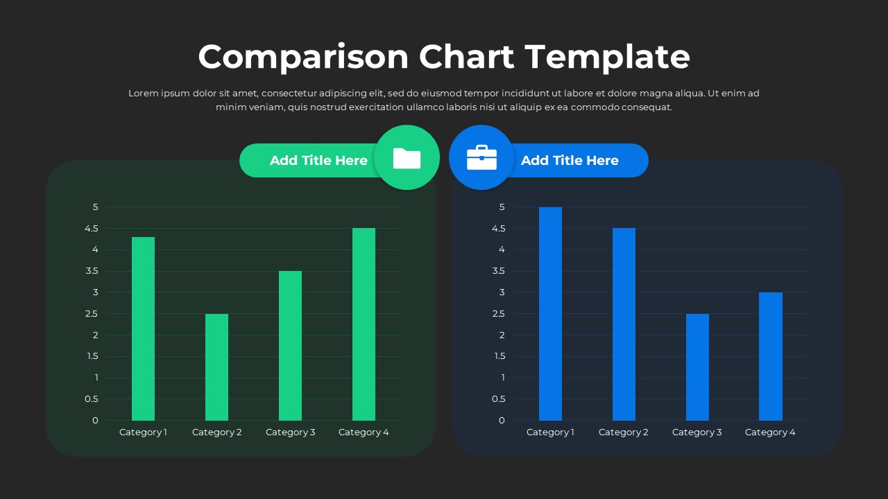 Free Dark Comparison Chart Template
