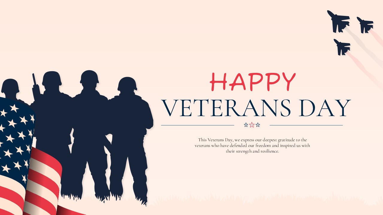 Free Happy Veterans Day PowerPoint Template