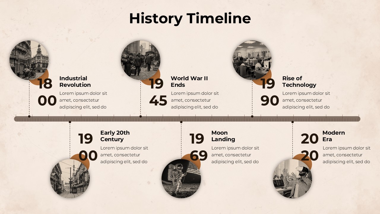 Free History Timeline Slide