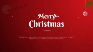 Free Merry Christmas Template