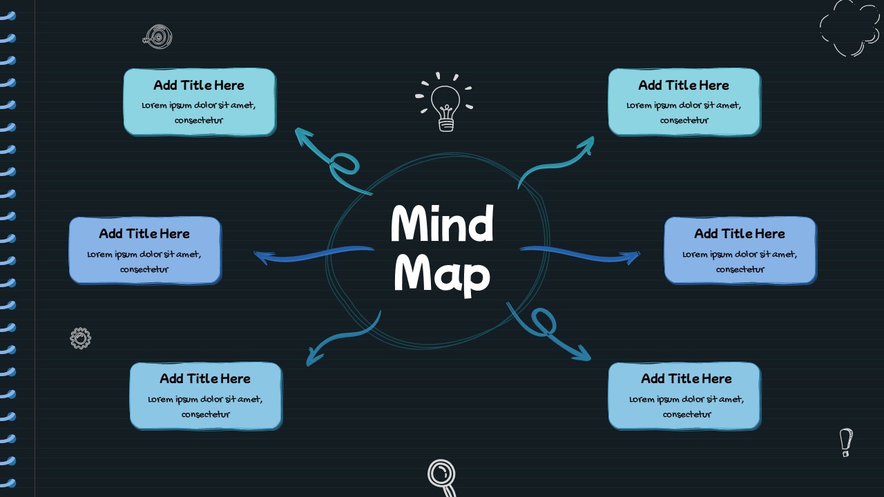 Free Mind Map Template Dark