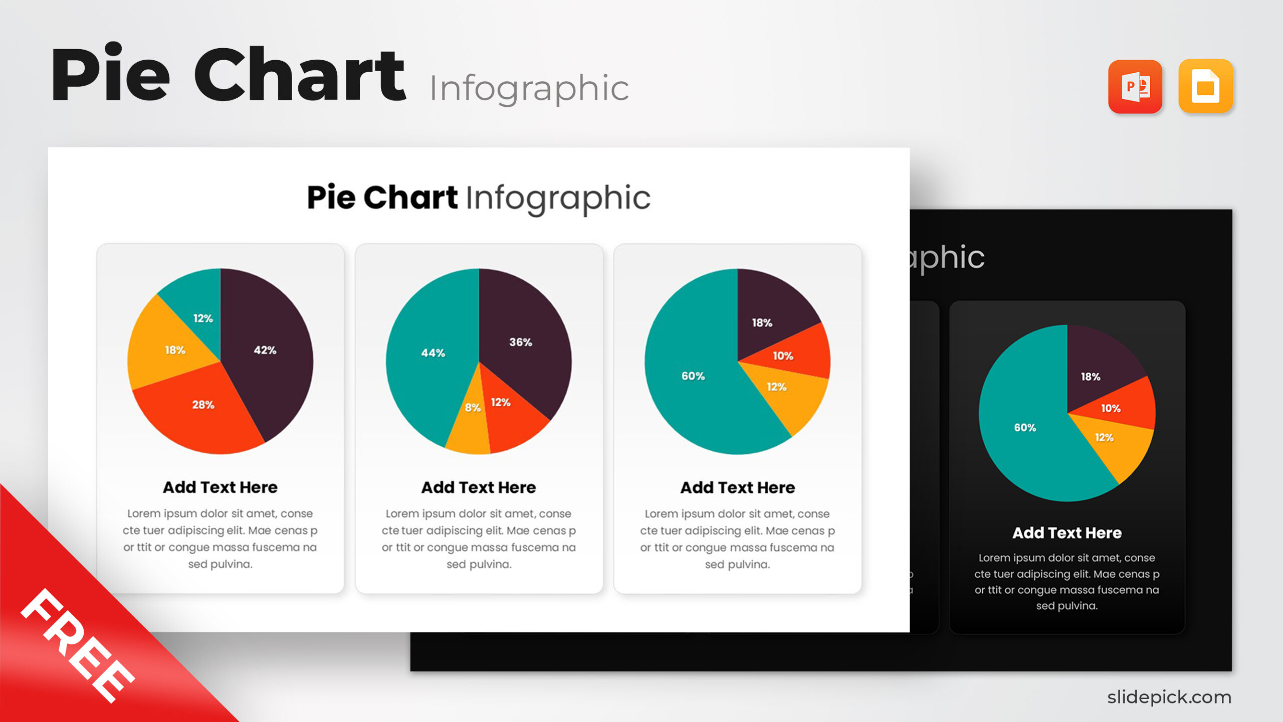 Free Pie Chart Infographic Template