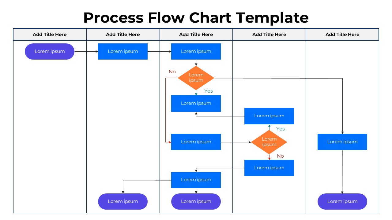 Free Process Flow Chart Slide