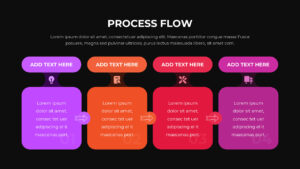 Free Process Flow Template Dark