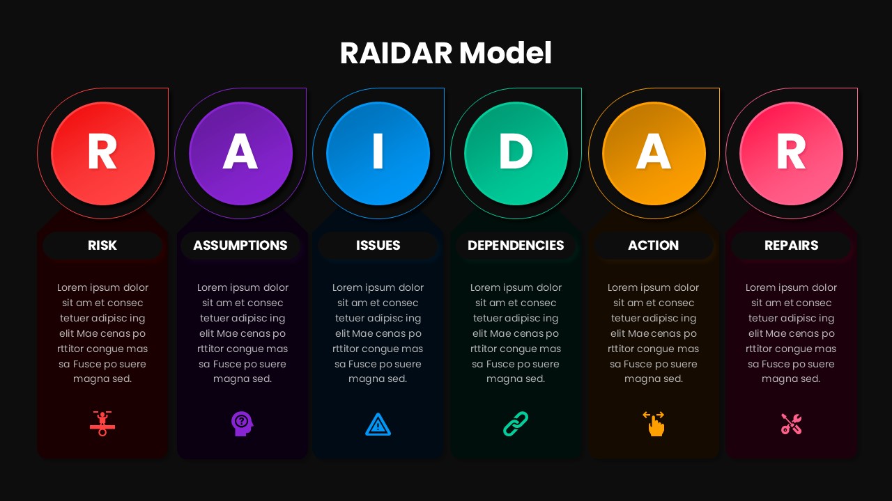 Free RAIDAR Model Template Dark