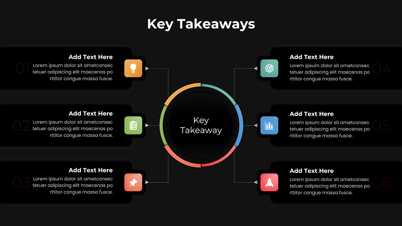 Key Takeaways Dark Template