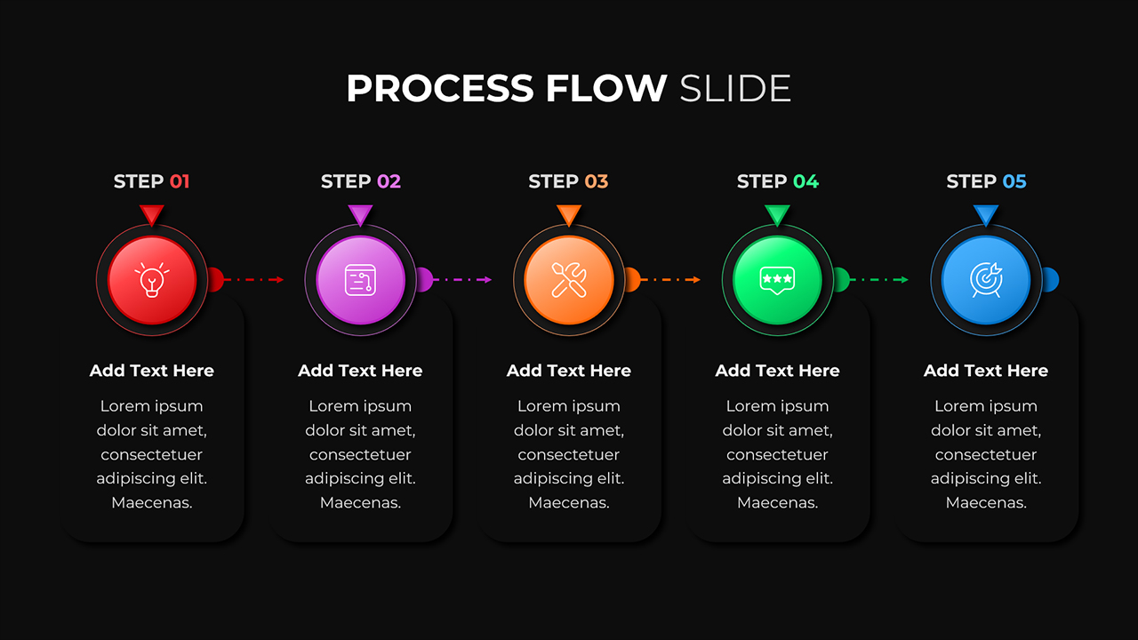 Process Flow Template Dark