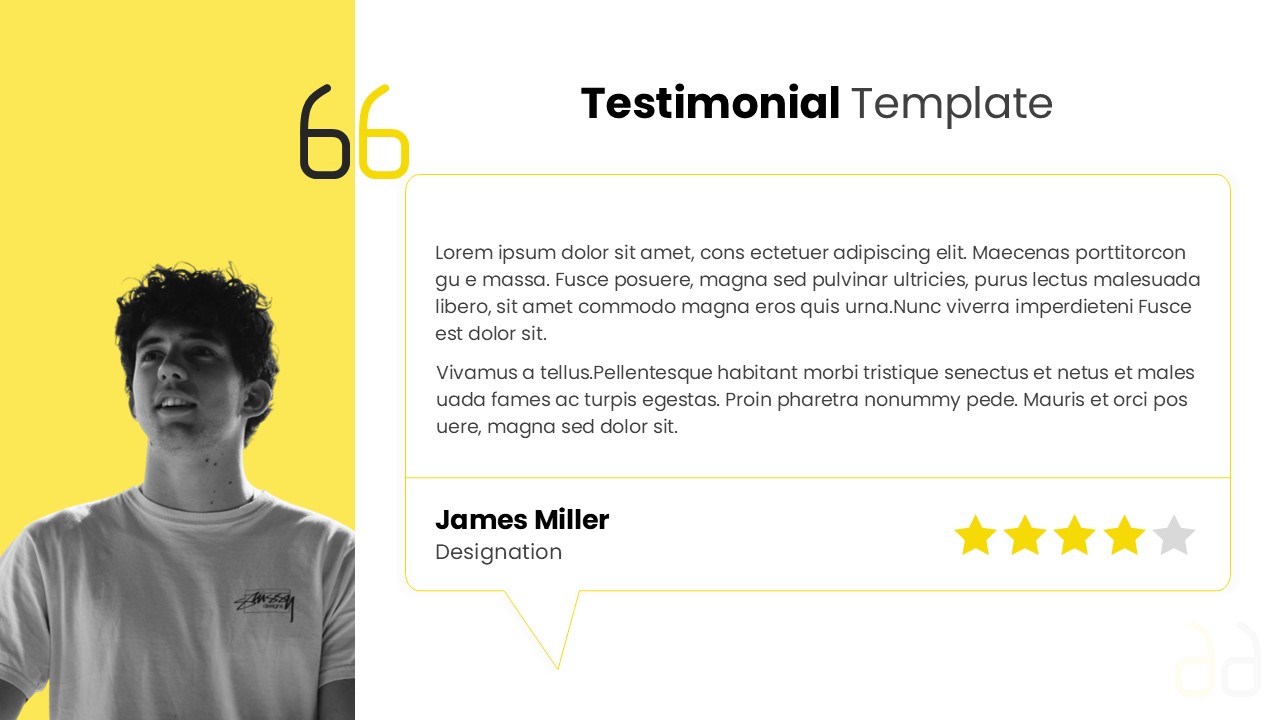 Testimonial PowerPoint Template