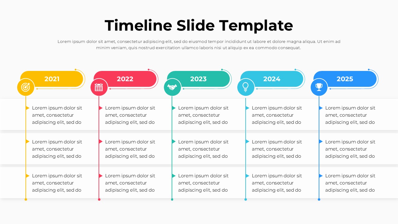 Timeline Slide Infographic