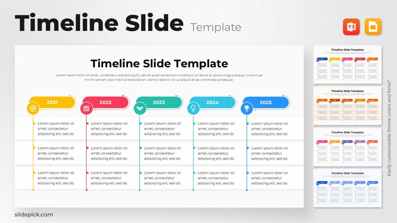 Timeline Slide Template