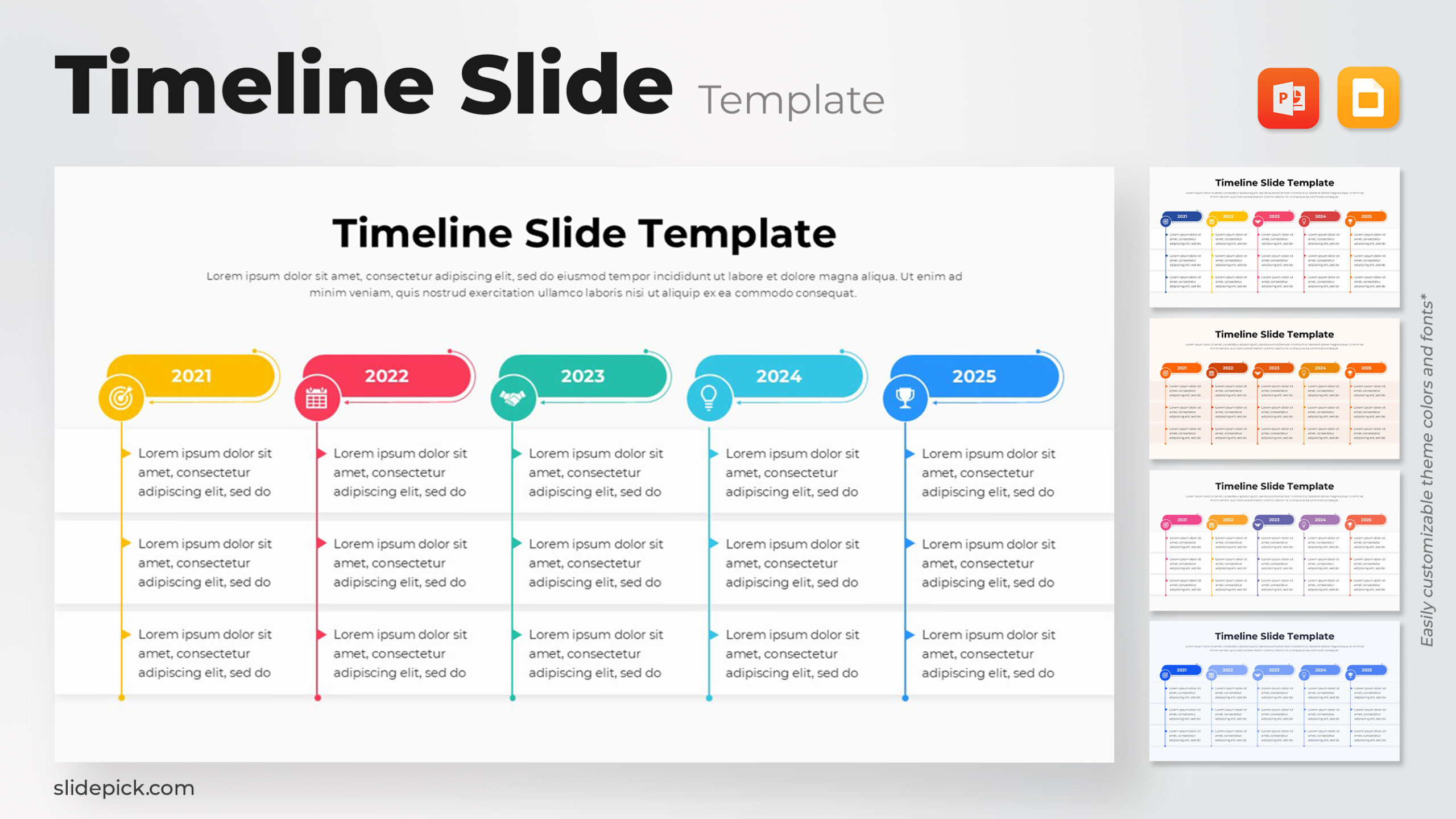 Timeline Slide Template