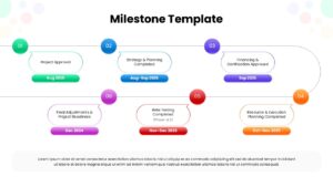 6 Point Milestone Editable Google Slides