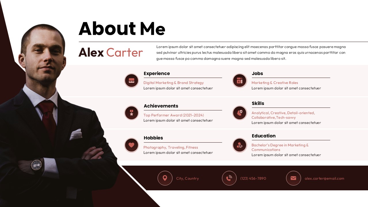 About Me PowerPoint Template