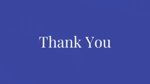 Blue Thank You Slide