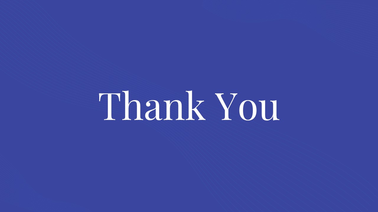 Blue Thank You Slide
