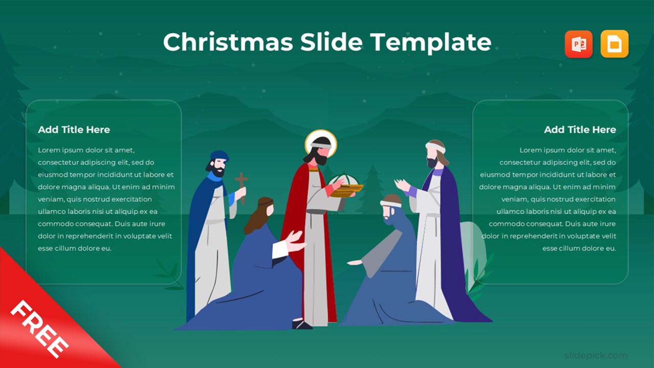 Christmas Slide Template Powerpoint