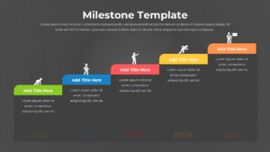 Dark Milestone Template PowerPoint