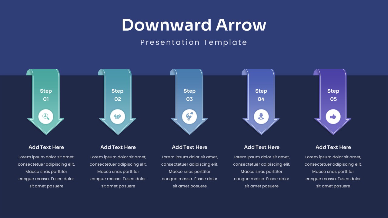 Inverted Arrow presentation slide