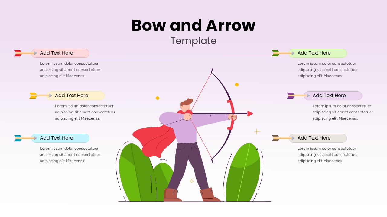 Editable Bow and Arrow Google Slide Template