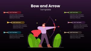Editable Bow and Arrow PPT Template