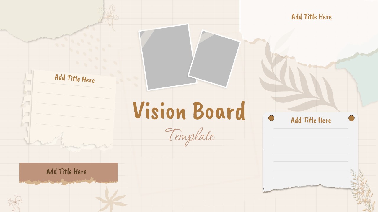 Editable Vision Board presentation Template