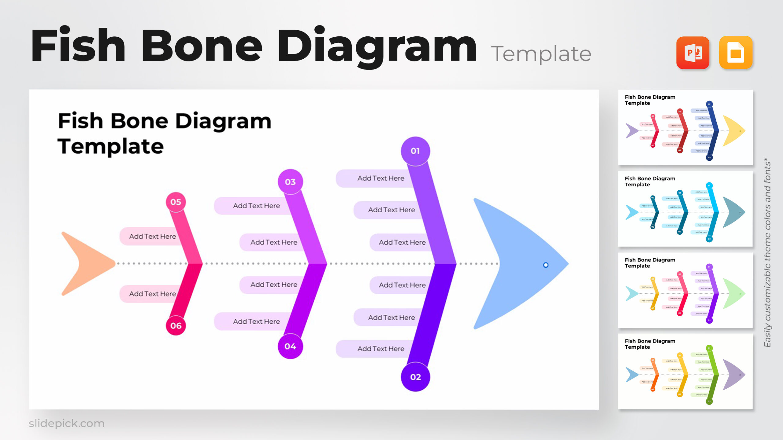Fish Bone Diagram Template