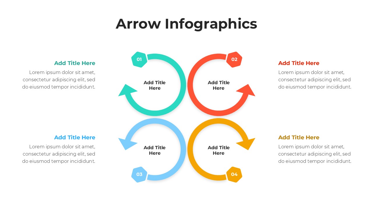 Free Arrow infographics Slide