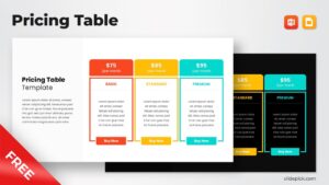 Free Pricing Table