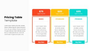 Free Pricing Table Template