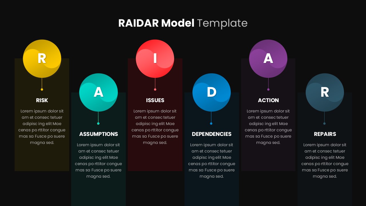 Free RAIDAR Model Template Dark