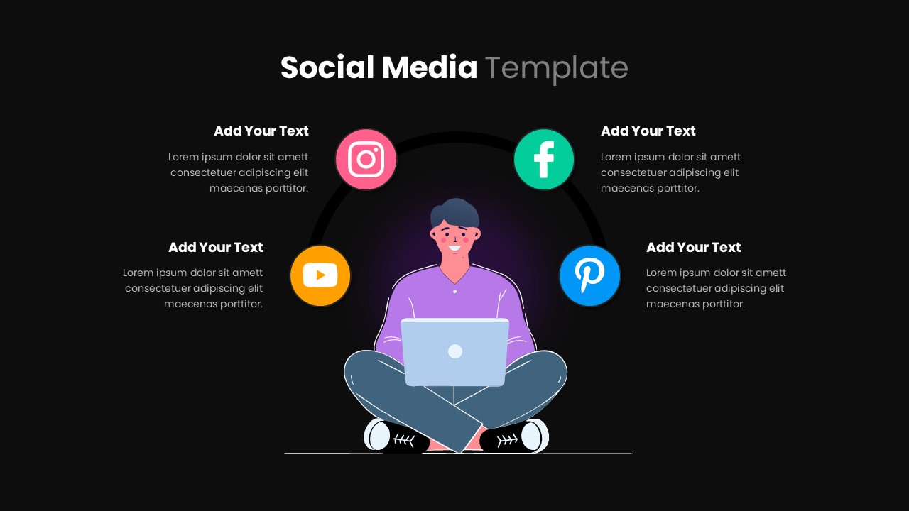 Free Social Media Dark Template