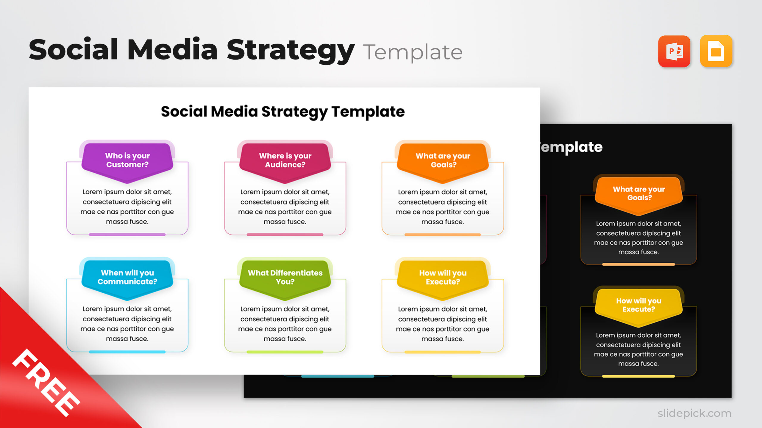 Free Social Media Strategy Template Powerpoint