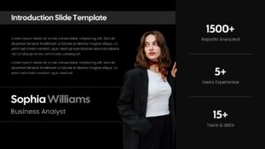 Introduce About me Editable Slide