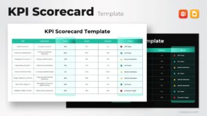 KPI Scorecard Template Powerpoint