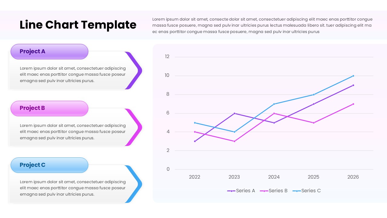 Line Chart Presentation Template