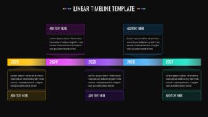 Linear Timeline Dark Template