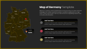 Map of Germany Dark Slide
