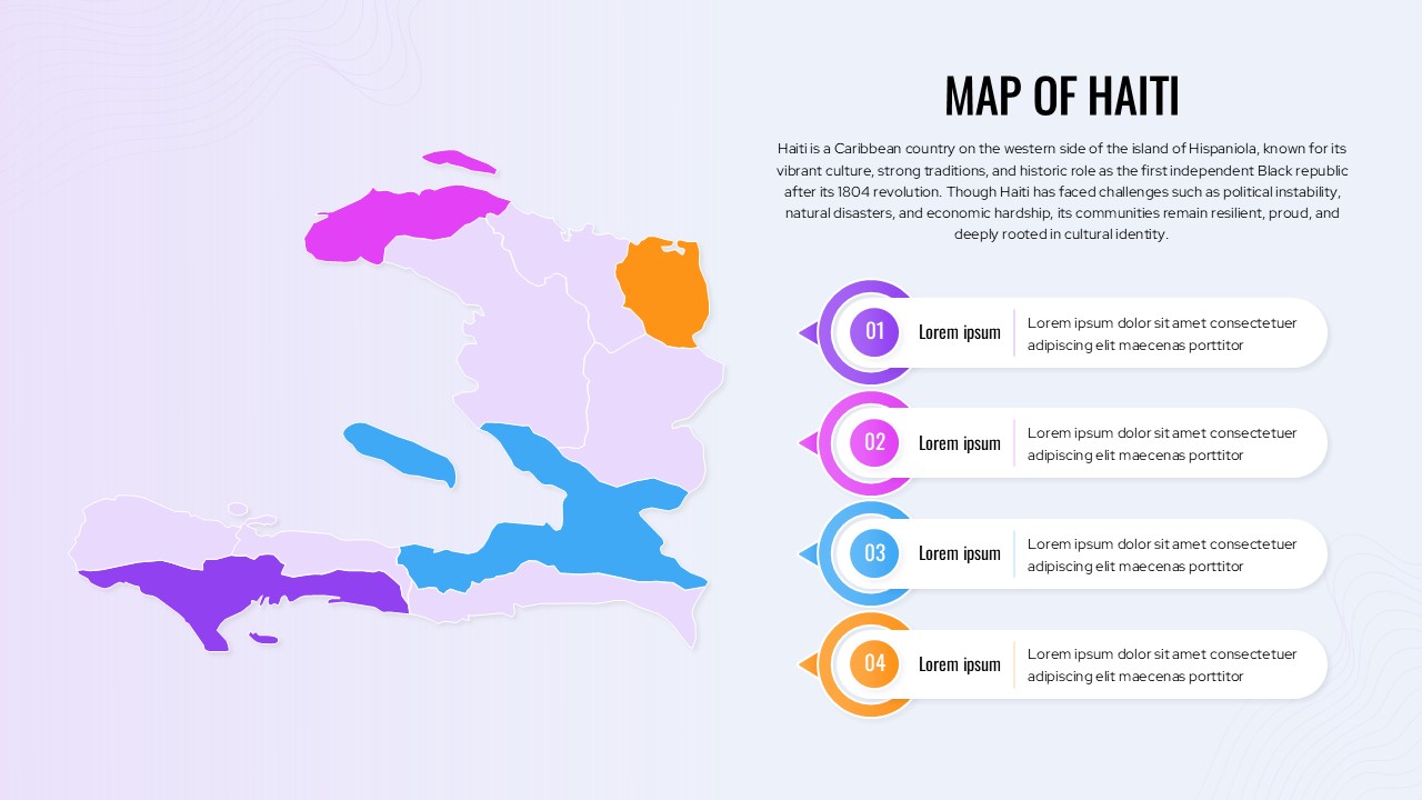 Map of Haiti Template