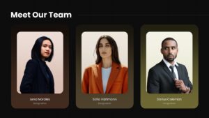 Meet Our Team Dark Template
