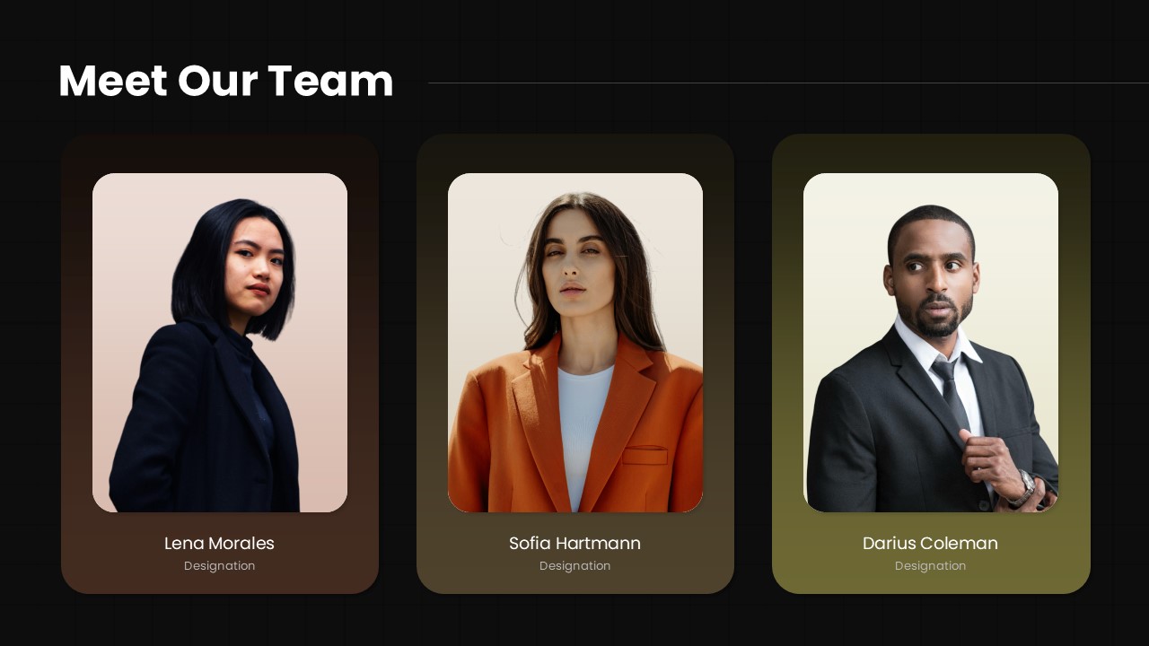 Meet Our Team Dark Template