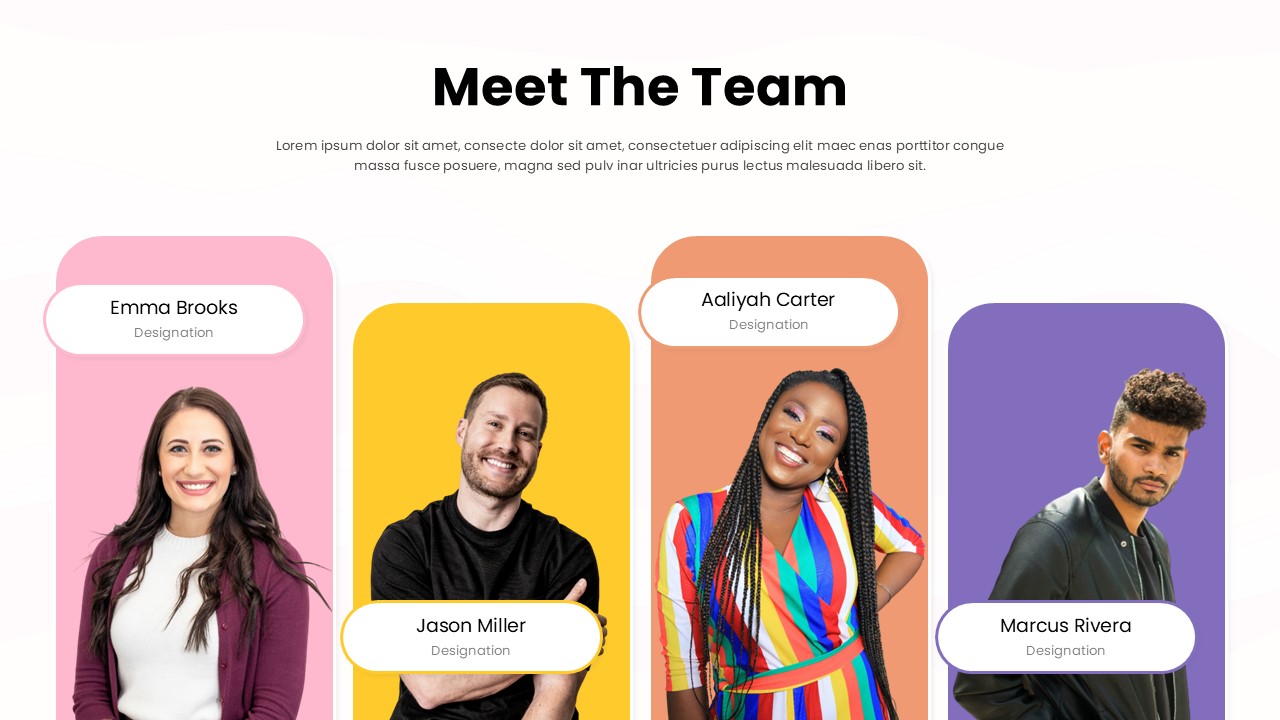 Meet The Team Template