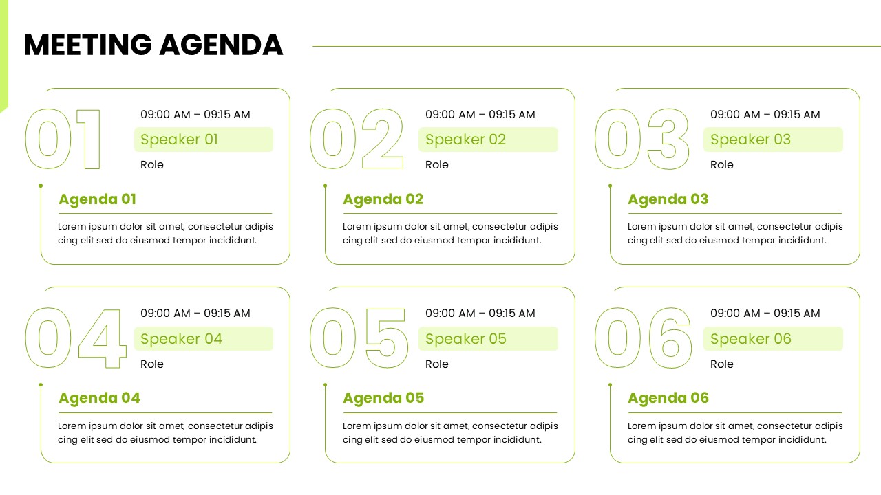 Meeting Agenda Slide
