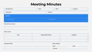 Meeting Minutes