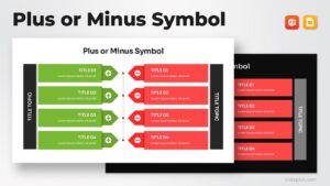 Plus or Minus Symbol Template