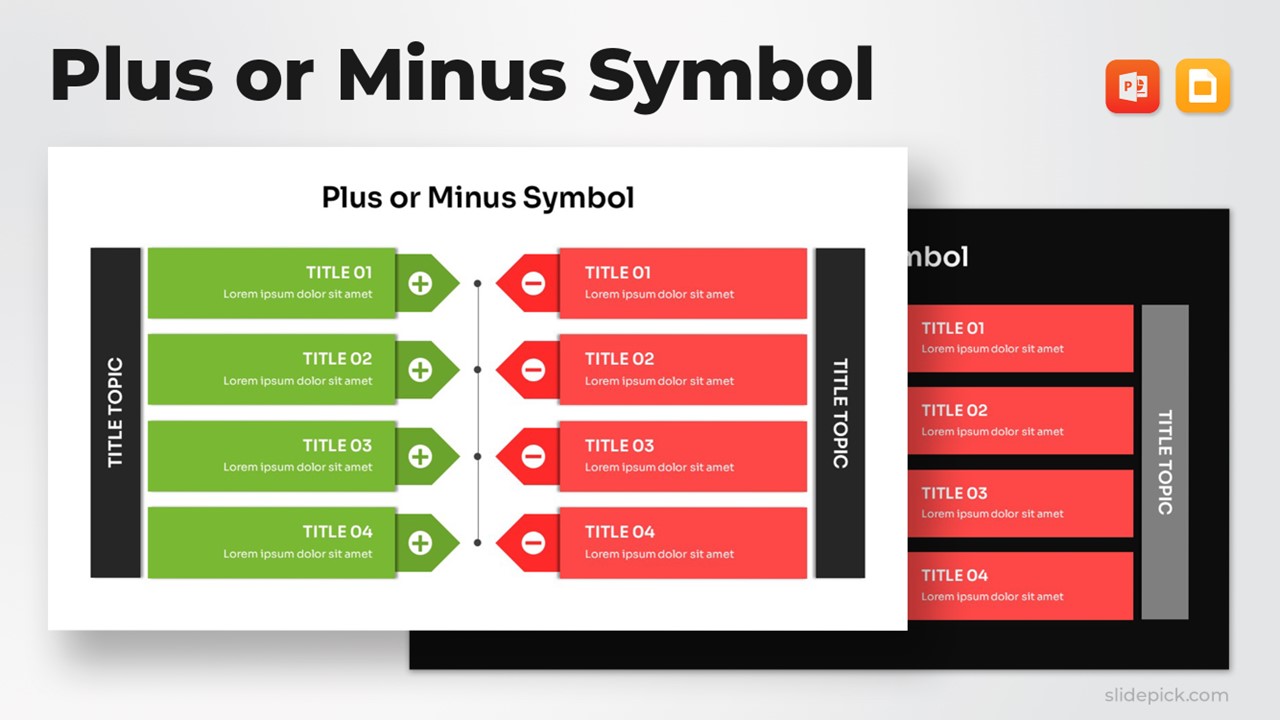Plus or Minus Symbol Template