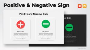 Positive and Negative Sign Template Powerpoint